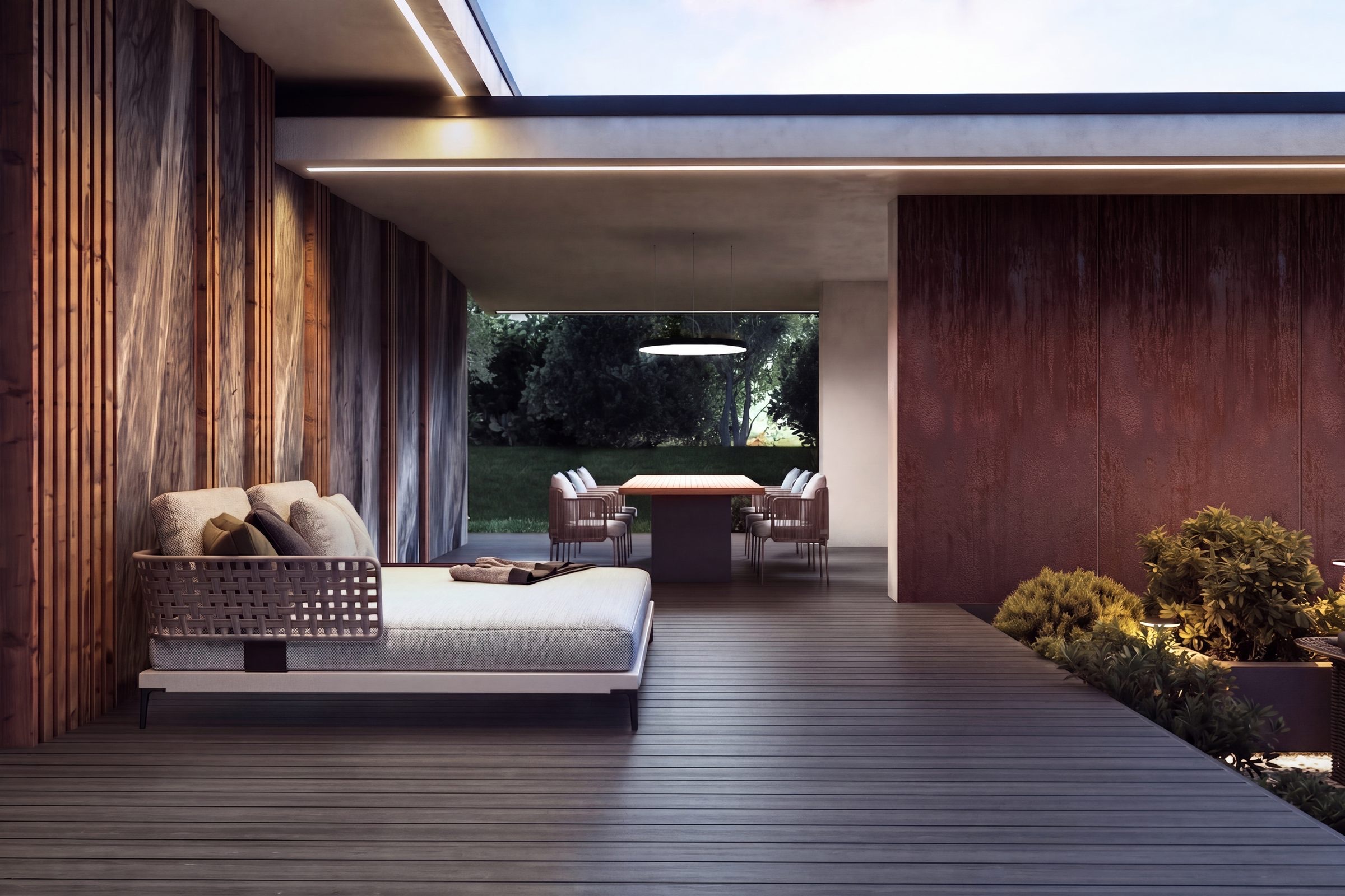 Terrace of a completed LITHENZA home